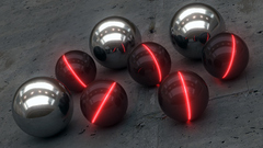 3D view Metallic Industrial