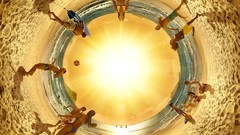 3D view sun panorama