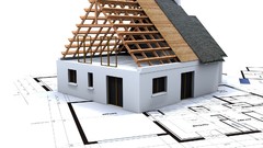 3D view white architecture