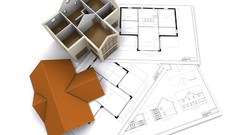 3D view white architecture