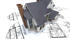 3D view white architecture