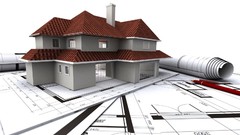 3D view white architecture