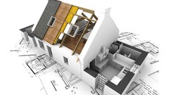 3D view white architecture