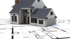 3D view white architecture