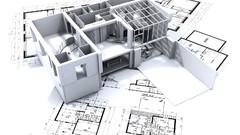 3D view white architecture