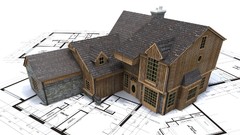 3D view white architecture