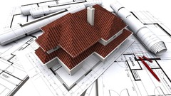 3D view white architecture