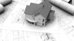 3D view white architecture