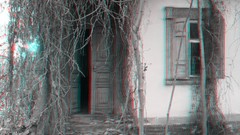 Abandoned Chernobyl old buildings anaglyph