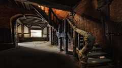 Abandoned cityscapes factories stairways