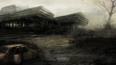 Abandoned concept art mansion phoenix artwork digital art 