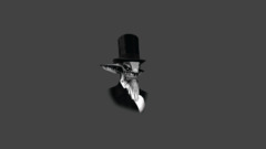 Abraham Lincoln Simple Background hat monochrome
