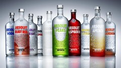 absolut vodka drink bottles reflection Simple Background alcohol
