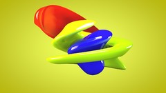 Abstract 3d animated Cinema4D