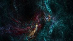 Abstract 3d blue thunder