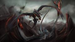 Abstract 3d Dragons cg