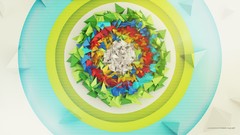 Abstract 3d gathering multicolor digital art lacza