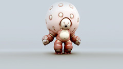 Abstract 3d graphic mushroomhead