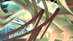 Abstract 3d multicolor multiscreen