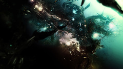 Abstract 3D renders mint