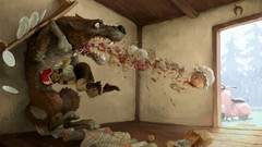 Abstract advertisement artwork pinups