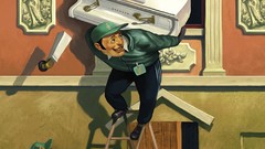 Abstract advertisement grand piano artwork pinups