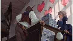 Abstract advertisement shop artwork pinups