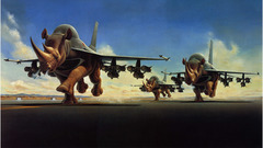 Abstract Aircraft artistic Animals