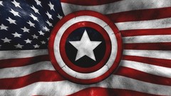 Abstract American Flag 3d captain america