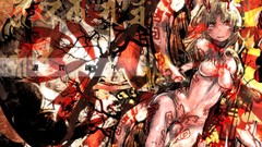 Abstract Anime blondes long hair anime girls elfen girl