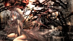 Abstract Anime dress vampire red eyes anime girls remilia 