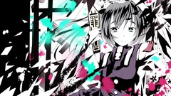 Abstract anime girls short hair touhou shikieiki yamaxanadu 
