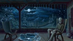 Abstract artwork Aliens