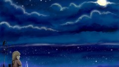 Abstract artwork nighttime