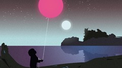 Abstract Balloons silhouettes digital art