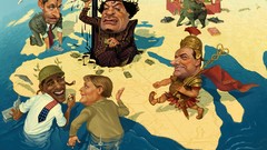 Abstract Barack Obama artwork vladimir putin dmitry medvedev 