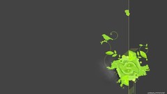 Abstract Birds Plants