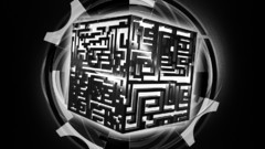 Abstract black and white