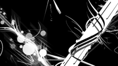 Abstract black and white