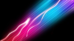 Abstract black background lines multicolor artwork digital art