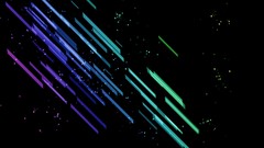 Abstract black background lines splashes multicolor digital art