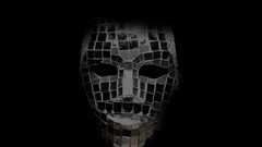 Abstract black background masks