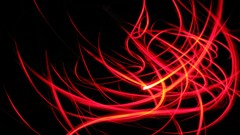 Abstract black leech5 red