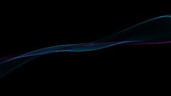 Abstract black minimalistic waves