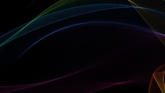 Abstract black minimalistic waves