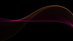 Abstract black minimalistic waves