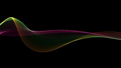 Abstract black minimalistic waves