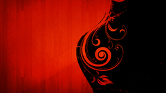 Abstract black orange