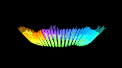 Abstract black white multicolor