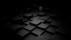 Abstract blocks 3d digital art